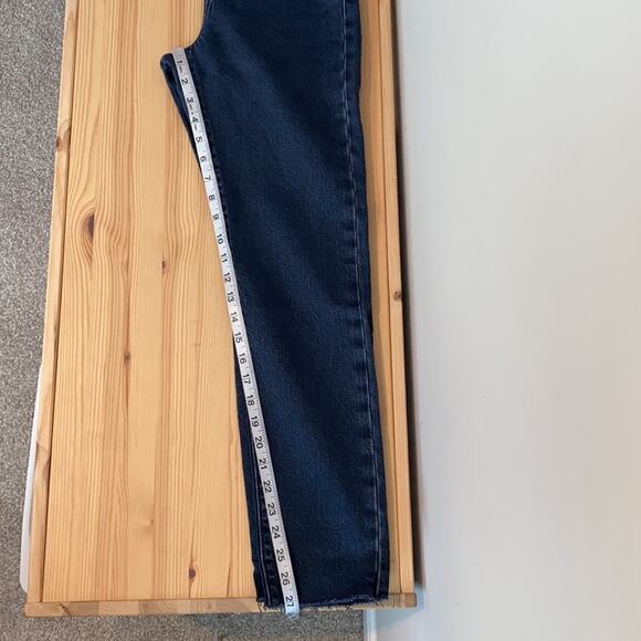 Levi’s Wedgie Fit Ankle Jean Button Fly Dark Blue 24 - Picture 16 of 16